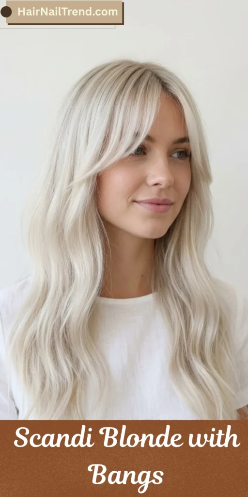 Scandi Blonde with Bangs