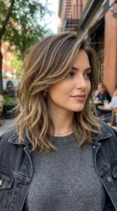 Side-Parted Deep Layered Lob