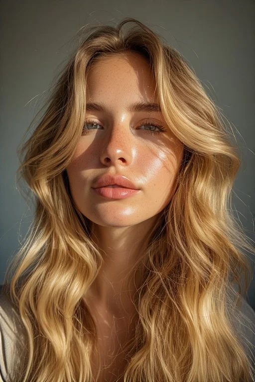 Soft Honey Blonde Waves (Classic Summer Look)