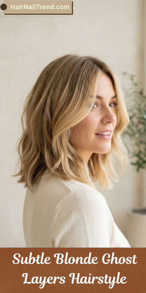 Subtle Blonde Ghost Layers Hairstyle