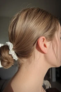 The Classic Low Messy Bun