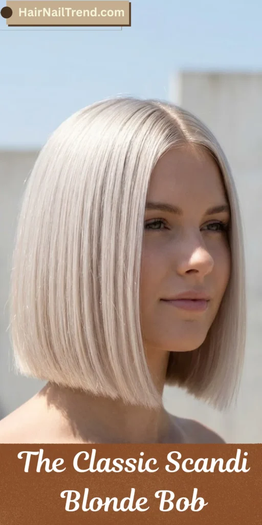 The Classic Scandi Blonde Bob