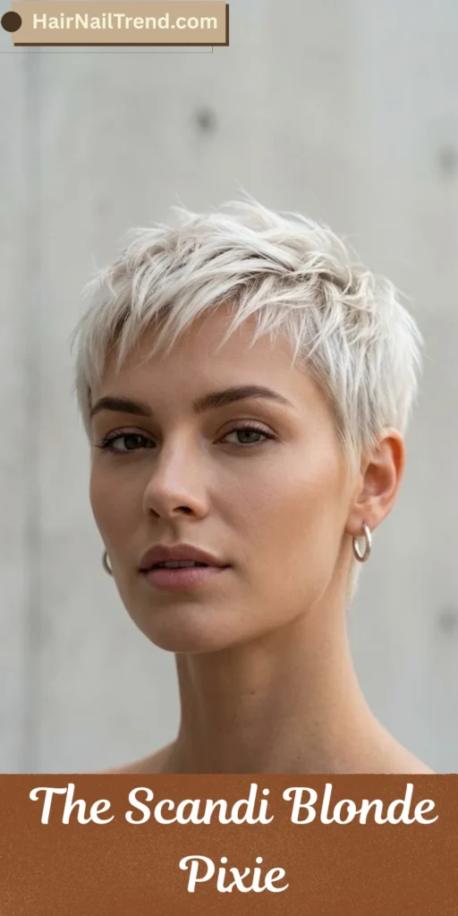 The Scandi Blonde Pixie