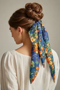 The Scarf Wrap Messy Bun