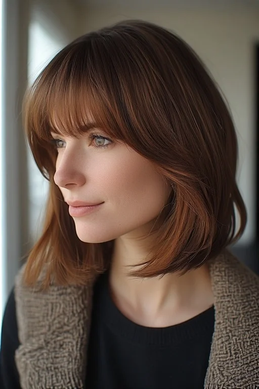 Varsity Bob with Bangs