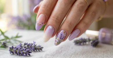 lavender nails